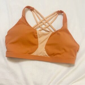 Buffbunny Collection Namaste Sports Bra Two-Toned Orange Small